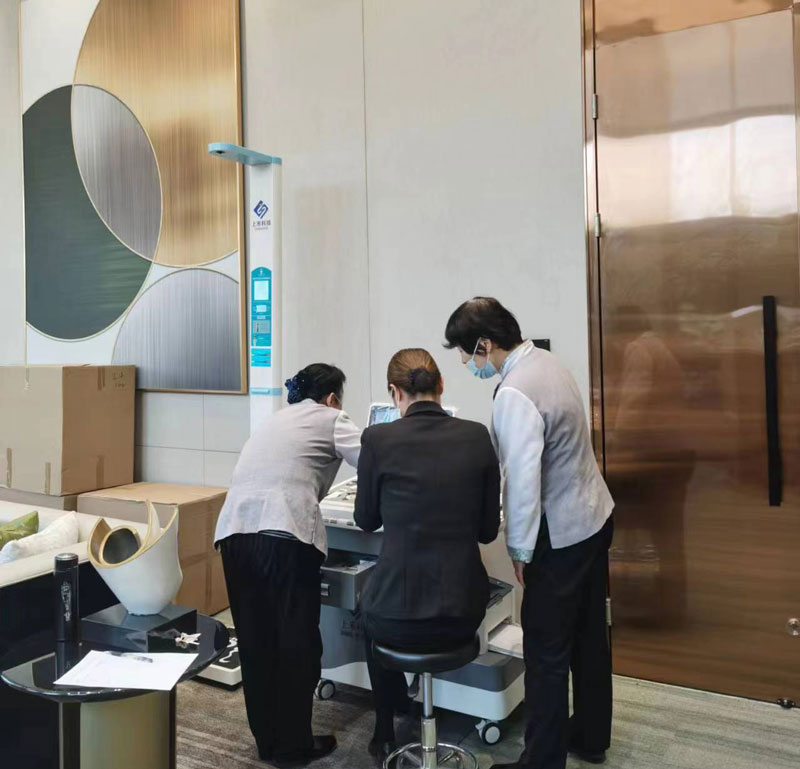 上禾身高體重一體機應用現場 上禾身高體重一體機應用現場