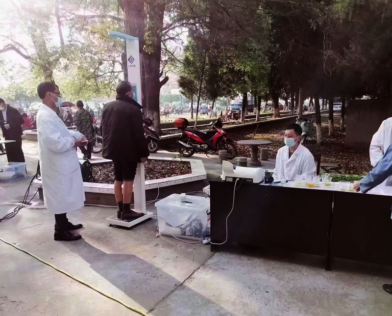 身高體重測量現場 身高體重測量現場